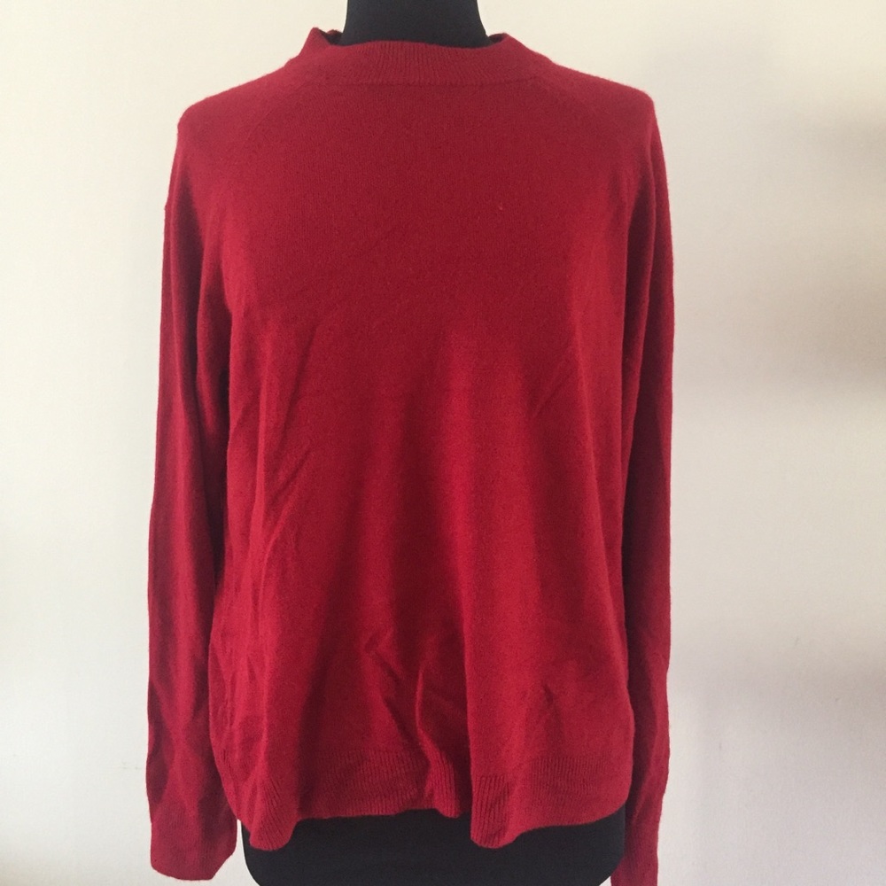 Karen Scott Womens Red Cherry Sweater Size-XL